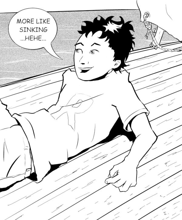 More like sinking