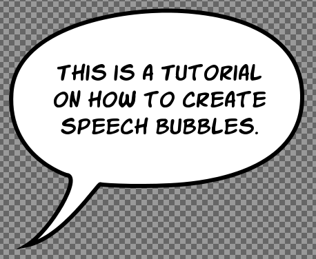 Complete speech bubble