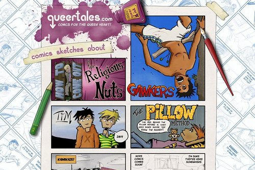 New web design for queertales.com cover image
